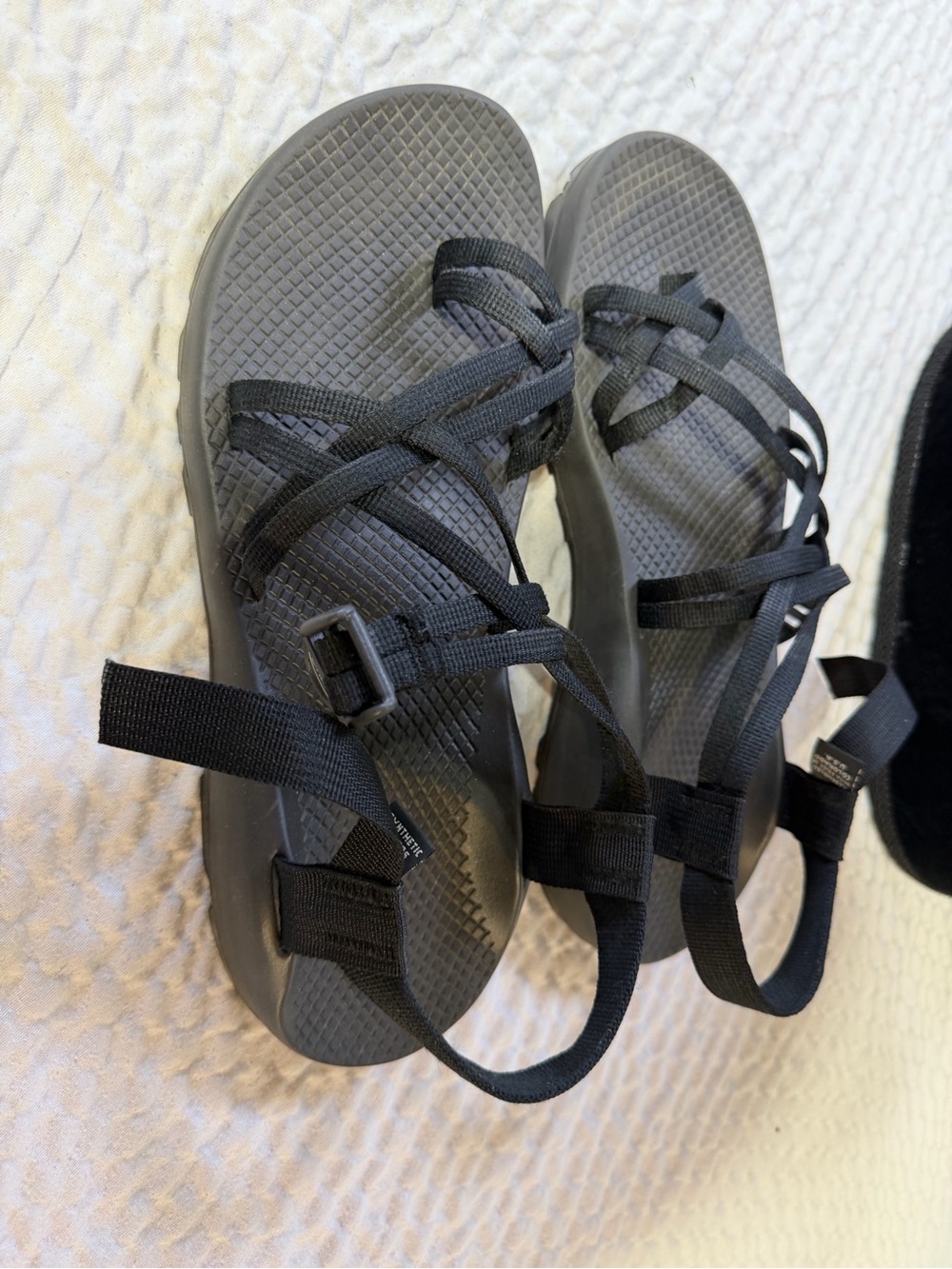 Chaco Black Strappy Sport Sandals